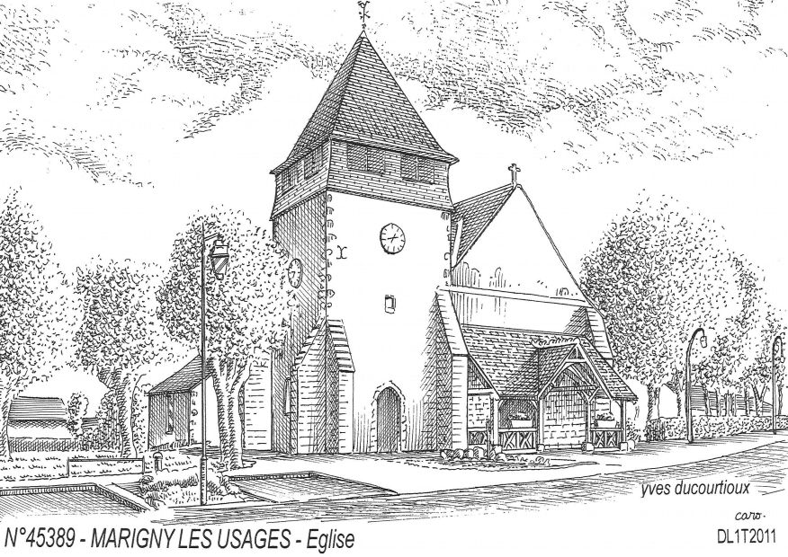 N 45389 - MARIGNY LES USAGES - église